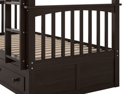Bunk Bed With Drawers, Convertible Design