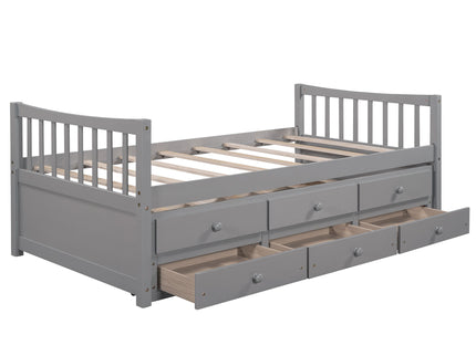 Twin Size Daybed With Trundle And Drawers
