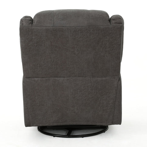 Contemporary Glider Recliner With Swivel Function