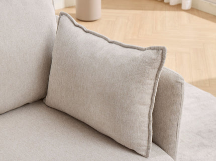 Oversized Deep Seat Accent Chair With Matching Storage Ottoman & Throw Pillows