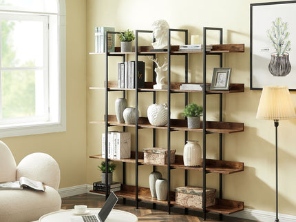 Vintage Industrial 5 Tier Bookcase