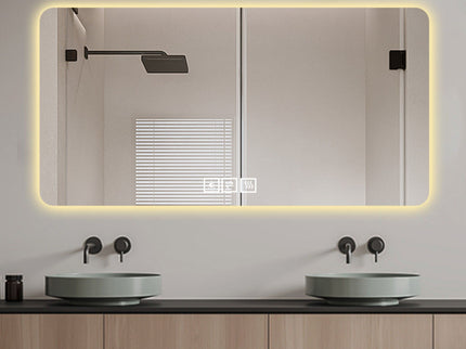LED Bathroom Mirror With 3 Color Dimmable Backlight