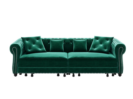 3 In 1 Pull Out Convertible Sleeper Sofa Bed, King Size, Chaise Lounge