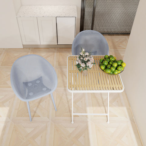 2 Pack Lounge Chair Set & Folding Square Table