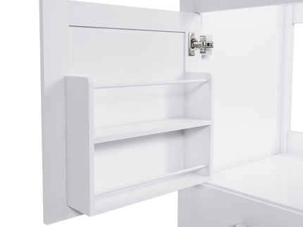 42" Bathroom Vanity Base With Doors And Drawer - White