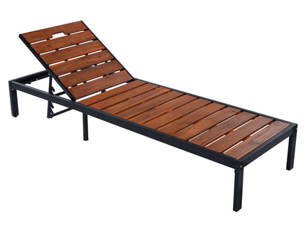 Outdoor Chaise With Adjustable Backrest