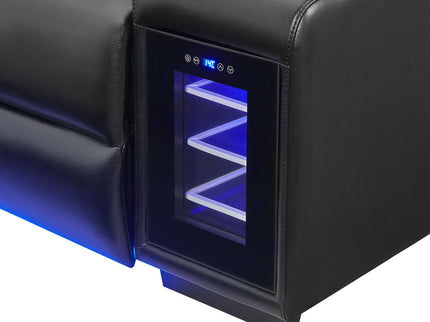 Sinai - Power Recliner With Dual Adjustment - Black