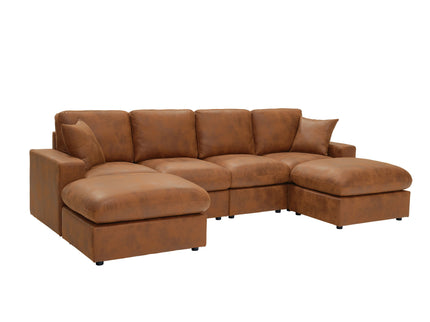 Sectional With 2 Ottomans