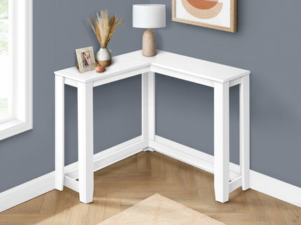 Corner Accent Console Table For Entryway, Unique Design Contemporary & Modern