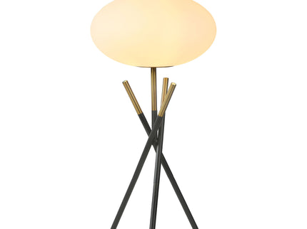 Clarendon - Orb Shade Tripod Table Lamp Desk & Bedside Lamp - Black