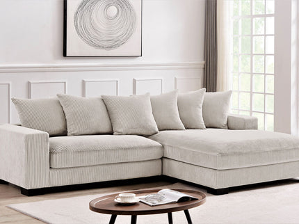 Luxe - Oversized 2 Piece Sectional Couches For Living Room, L Shaped Sofa With Chaise