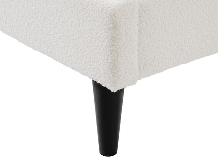 Lambswool Petal Headboard Bed Frame