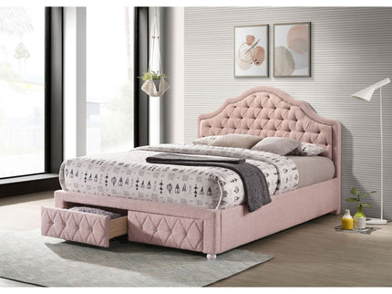 Robinette - Full Bed Upholstered Storage - Pink