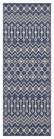 Sunshine - 5'3" X 7'3" Indoor & Outdoor Area Rug Polypropylene - Blue