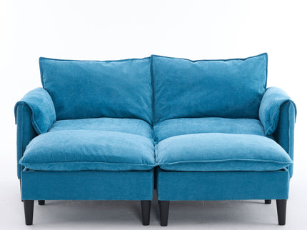 Convertible Combination Sofa With Footstools With Storage