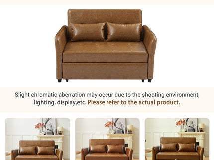 Convertible Sleeper Sofa Bed With 3 USB Ports