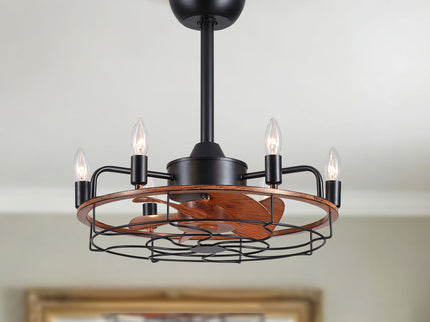 Modern Farmhouse Ceiling Fan, Adjustable Hanging