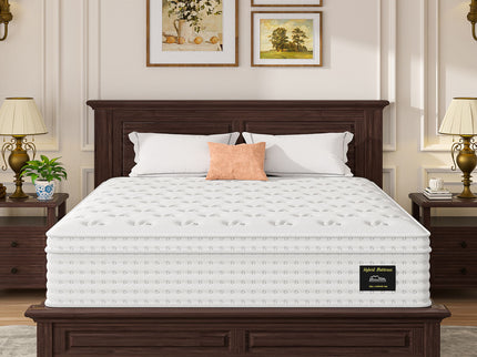 14'' Hybrid Mattress, Memory Foam & Pocket Springs For Pressure Relief