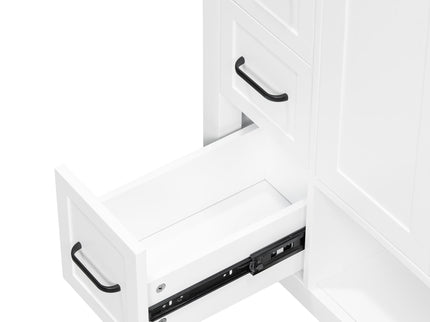 Bathroom Vanity With Sink Top, Bathroom Vanity Cabinet With 2 Doors And 2 Drawers, Open Shelf