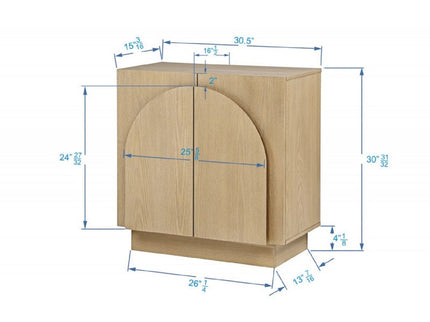 Modern Sideboard Buffet With Arched Cabinet Doors