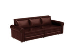 Dark Red / Faux Leather