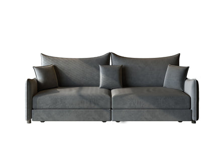 King Pull Out Sofa Bed, 3-In-1 Convertible Bed With 3 Pillows
