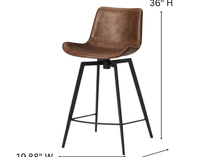 Swivel Counter Stool - Brown