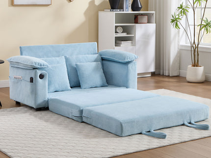 Upholstered Futon Convertible Floor Sofa Bed