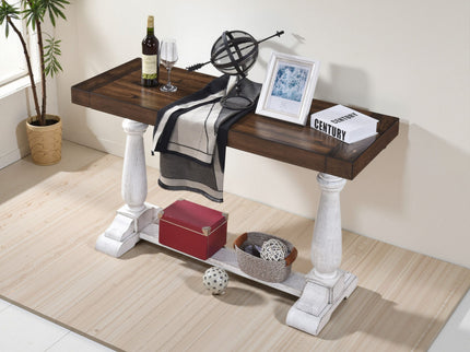 Farmhouse Retro Design Pedestal Sofa Tabe
