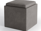 Dark Gray / Faux Leather