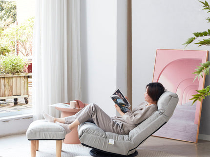 Adjustable Japanese Reclining Floor Chair Sofa With Metal Frame For Living Room