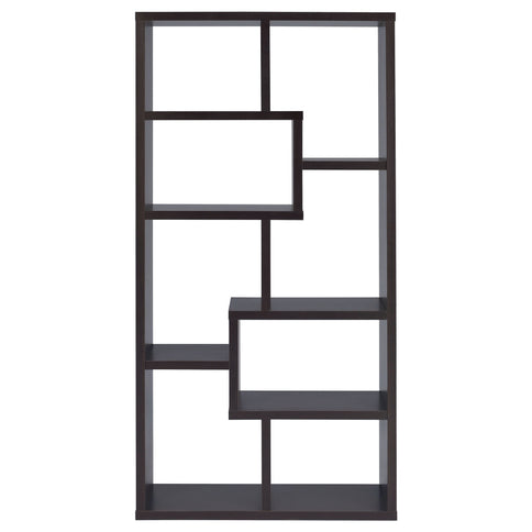 8 Shelf Geometric Bookcase
