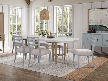 Triad - Double Pedestal Dining Table With Leaf - Sand