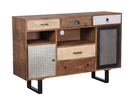 Rustic 2 Drawer Kitchen Island - Multi