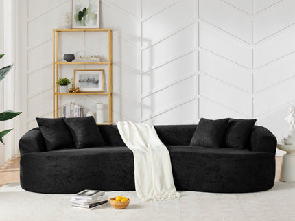 4 Seater Curved Cloud Sectional Sofa