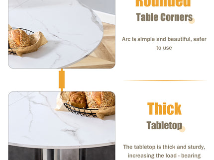 Round Dining Table With Cross Base, Modern Home Furniture