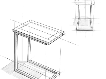 Skyler - Handcrafted C Side Table