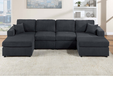 Modern Design Sectional Set With Right And Left Arm Chaise