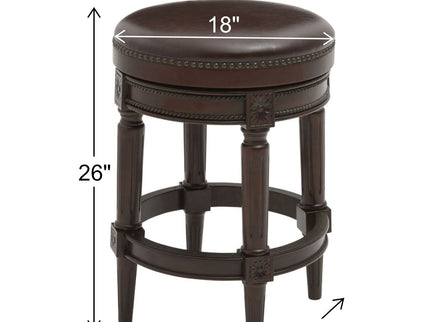 Rustic Elegance Backless Swivel Stool