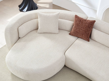 Curved Sectional Sofa, L - Shape Modular Chaise