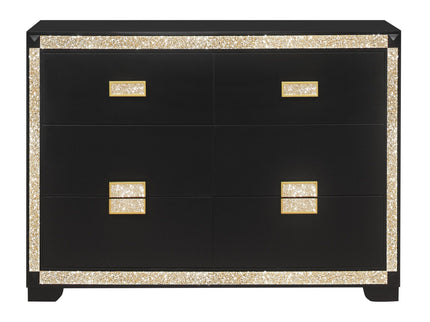 Lively - Bedroom Set With Glitter Detail And Padded Headboard