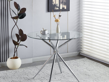 Compact Dining Table With Glass Top