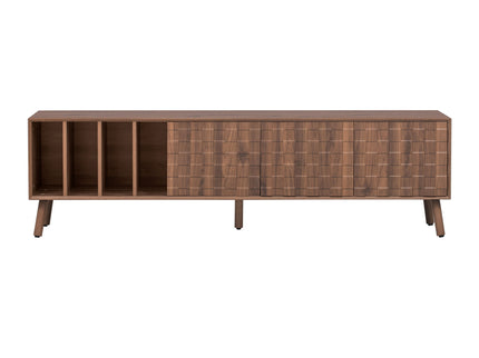 TV Stand With 5 Legs, Media Console Table For Tvs Up To 75" - Walnut