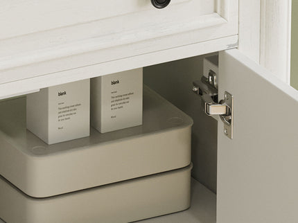Vintage Bathroom Vanity With Sink, Rustic Cabinet With Soft Close Doors