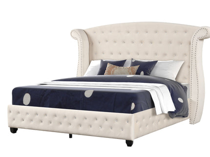 Sophia - Crystal Tufted Upholstered Bed