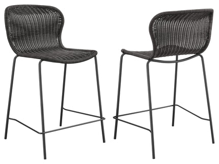 Mckinley - Counter Chair (Set of 2) Seat - Brown