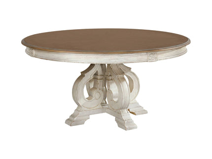 Elegant Dining Set Round Table And Side Chairs