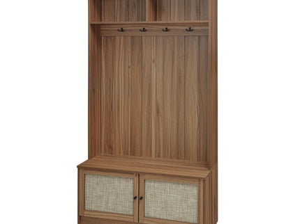 Modern Storage Closet For Bedroom, Entryway, Or Living Room - Walnut