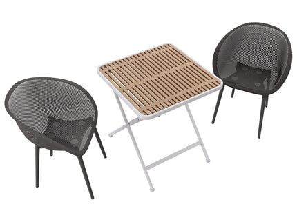 2 Pack Lounge Chair Set & Folding Square Table