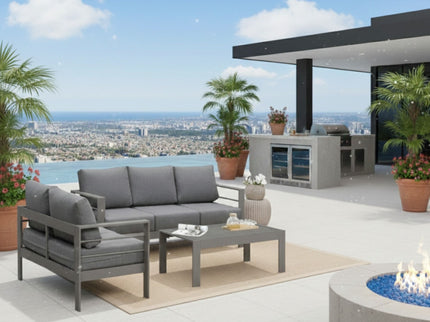 Outdoor Patio Set All-Weather With Thick Cushions
